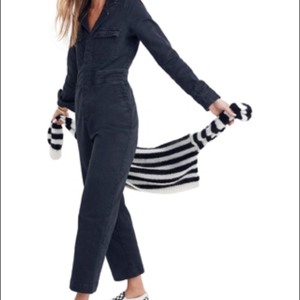 Garment Dyed Coverall Jumpsuit